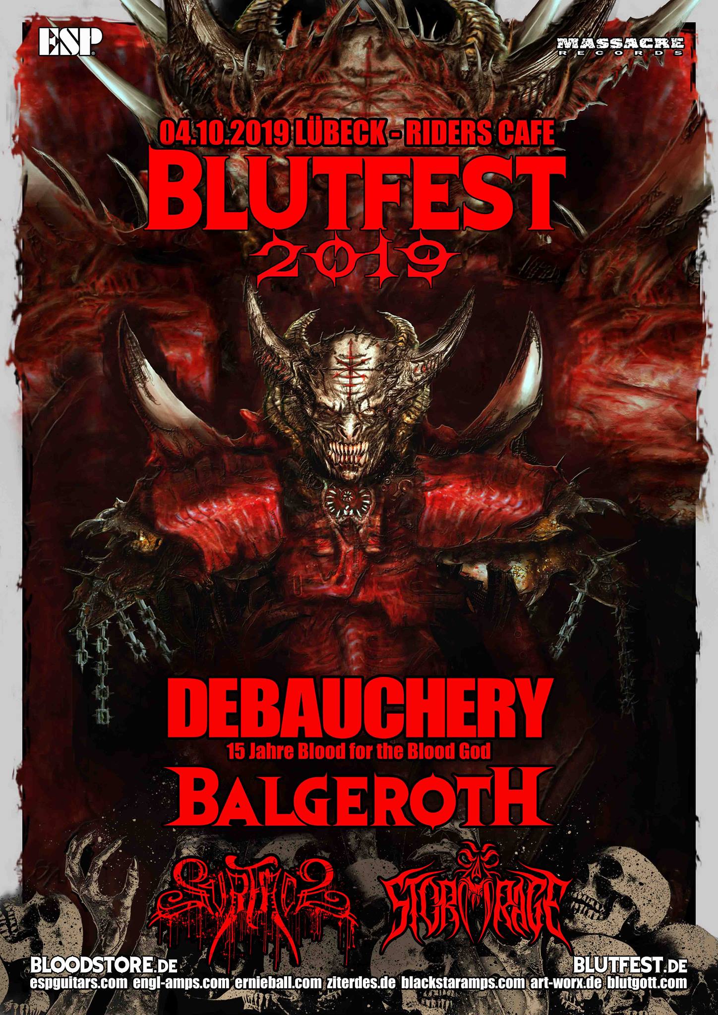 Blutfest 2019 Lübeck: Debauchery, Balgeroth, Surface, Stormrage