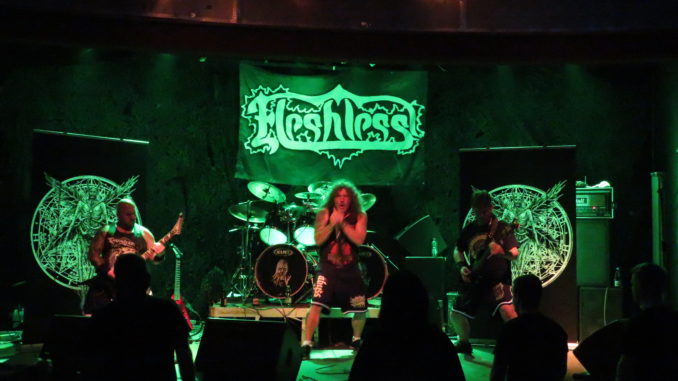 Fleshless beim Holsteiner Death Fest 2019.