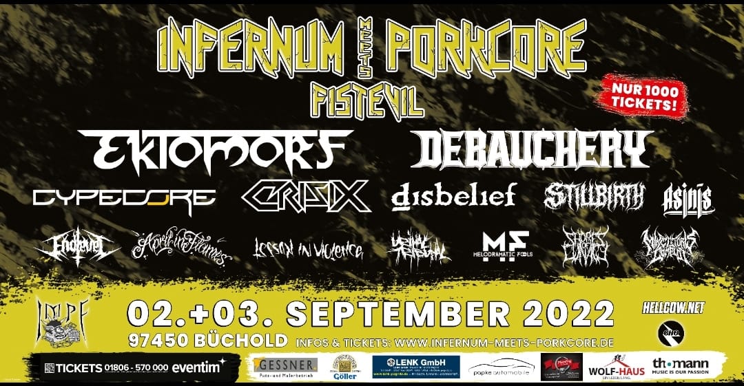 Infernum meets Porkcore Fistevil 2022 Line Up