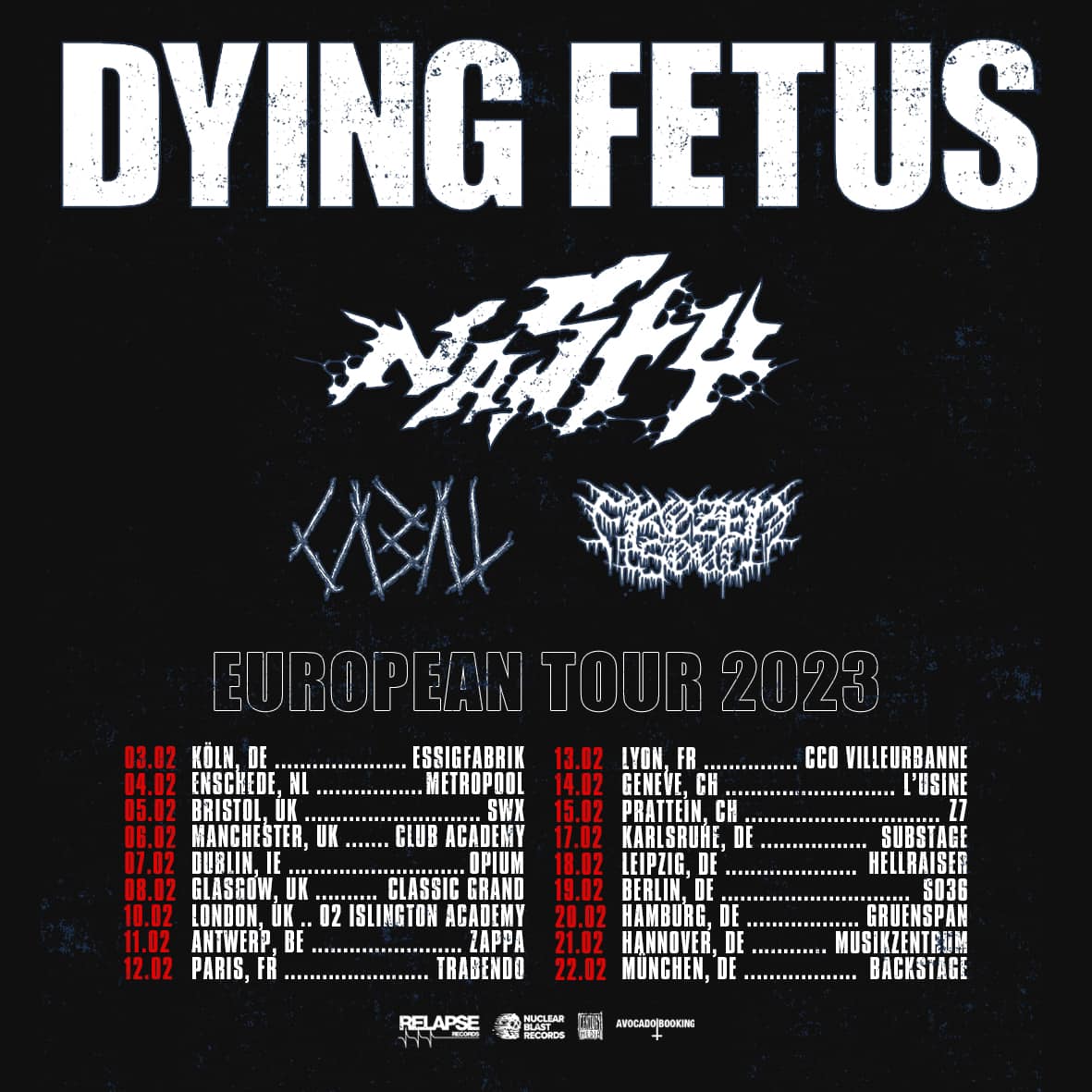 Dying Fetus Gehen Auf Europa Tour 2023