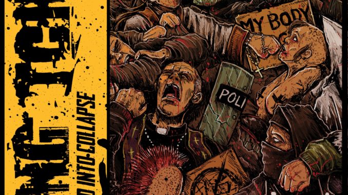 Cover der EP Hammered Into Collapse von Leng Tch'e